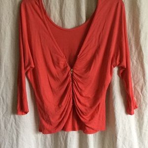 ❗️SALE❗️ Pink half sleeve with zipper back